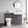 Harper Charcoal Elm Combination Vanity Basin and Aruba Toilet 1200mm - Right Handed