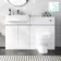Foster Gloss White Combination Vanity Basin and Seattle Toilet 1200mm