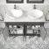 Lucia Graphite Grey Double Vanity with Marble Top & Oval Counter Top Basin 1200mm