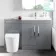 Avon Stone Grey Combination Vanity Basin and Boston Toilet 1300mm