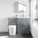 Avon Stone Grey Combination Vanity Basin and Boston Toilet 1100mm - Right Handed