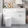 Harper Gloss White Combination Vanity Basin and Boston Toilet 1200mm - Right Handed