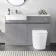 Foster Stone Grey Combination Vanity Basin and Boston Toilet 1200mm - Left Handed