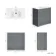 Milos Fog Grey Basin Vanity 800mm - Brushed Handles