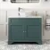 Lucia Midnight Green Vanity with Marble Top & Round Counter Top Basin 1030mm