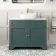 Lucia Midnight Green Vanity with Marble Top & Curved Counter Top Basin 1030mm