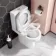 Denver Short Projection Rimless Close Coupled Toilet With Soft Close Seat