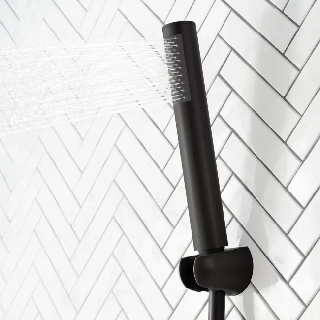 Trent Matt Black Bath Filler & Handheld Shower