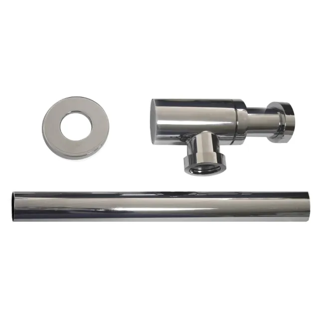 Chrome Round Solid Brass Bottle Trap