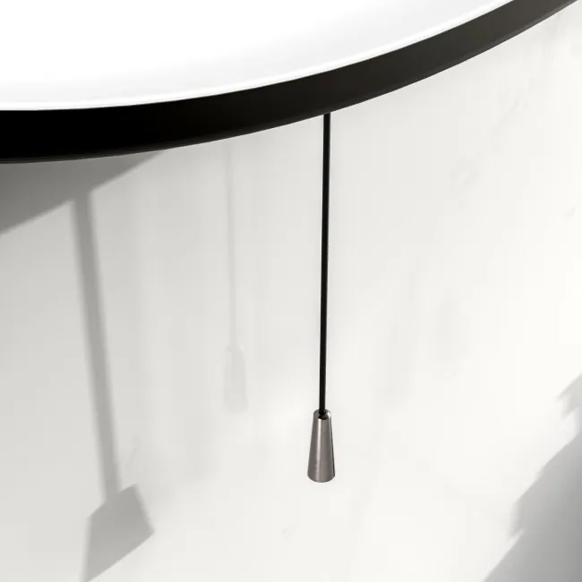 Mollie Battery Operated Black Framed Illuminated LED Mirror 500mm