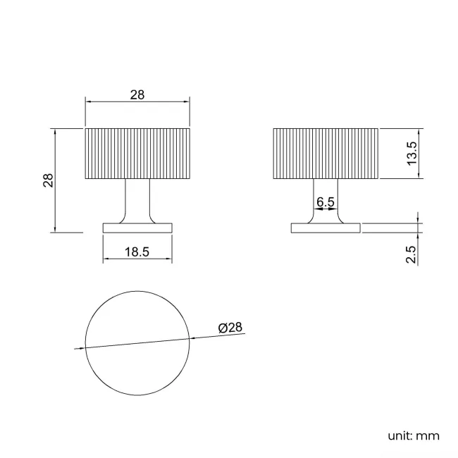 Brushed Bronze Furniture Handle