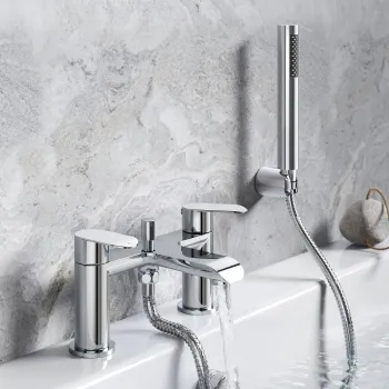 Tay Chrome Bath Filler & Handheld Shower
