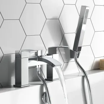 Brora Chrome Bath Filler & Handheld Shower
