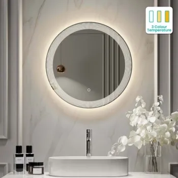 Blake Round Illuminated LED Mirror 600mm