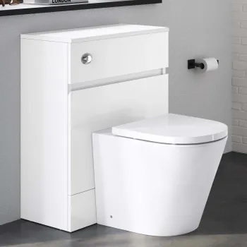 Foster Gloss White Back To Wall Unit and Boston Toilet