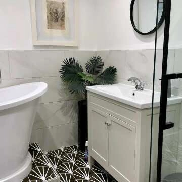 Bermuda Chalk White Basin Vanity 800mm