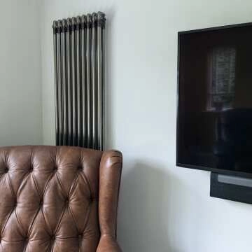 Athens Raw Metal Double Column Vertical Traditional Radiator 1800x470mm