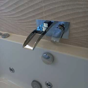 Eden Chrome Waterfall Wall Mounted Bath Filler