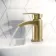 Severn Brushed Brass Cloakroom Basin Mixer Tap