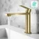 Tees Brushed Brass Basin Mixer Tap