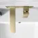Ribble Brushed Brass Wall Mounted Basin Mixer Tap