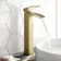 Brora Brushed Brass High Rise Basin Mixer Tap