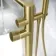 Ennis Brushed Brass Freestanding Bath Shower Mixer Tap with Knurled Detailing