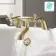 Bray Traditional Brushed Brass Bath Filler