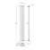 Faro White Single Flat Panel Vertical Radiator 1600x210mm