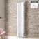 Faro White Double Flat Panel Vertical Radiator 1800x420mm