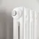 Athens White Double Column Vertical Traditional Radiator 1500x380mm