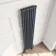 Athens Anthracite Double Column Vertical Traditional Radiator 1800x380mm