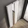 Marseille White Double Vertical Mirror Radiator 1800x620mm