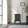 Athens Matt Black Triple Column Horizontal Traditional Radiator 750x605mm