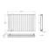Faro White Double Flat Panel Horizontal Radiator 600x980mm