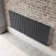 Faro Anthracite Single Flat Panel Horizontal Radiator 600x1400mm