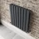 Faro Anthracite Double Flat Panel Horizontal Radiator 600x560mm