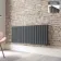 Faro Anthracite Double Flat Panel Horizontal Radiator 600x1400mm
