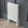 Athens White Triple Column Horizontal Traditional Radiator 600x425mm