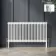 Athens White Triple Column Horizontal Traditional Radiator 600x1190mm