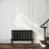 Athens Matt Black Triple Column Horizontal Traditional Radiator 600x1190mm