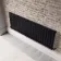 Faro Matt Black Single Flat Panel Horizontal Radiator 600x1610mm