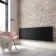 Faro Matt Black Single Flat Panel Horizontal Radiator 600x1820mm