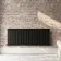 Faro Matt Black Double Flat Panel Horizontal Radiator 600x1610mm