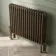 Athens Antique Gold Triple Column Horizontal Traditional Radiator 600x785mm