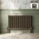 Athens Antique Gold Triple Column Horizontal Traditional Radiator 600x1010mm