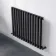 Marbella Matt Black Single Oval Panel Radiator 600x780mm