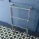 Gibraltar Floor Standing Traditional Chrome Heated Towel Rail 915x535mm
