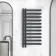 Palermo Anthracite Designer Heated Towel Rail 1200x600mm