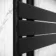 Seville Matt Black Designer Flat Panel Heated Towel Rail 1200x450mm